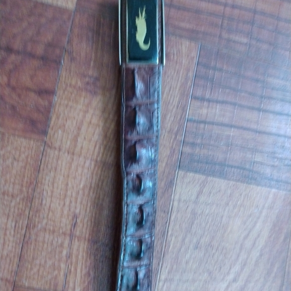 Genuine Crocodile Men's Belt - Picture 5 of 6